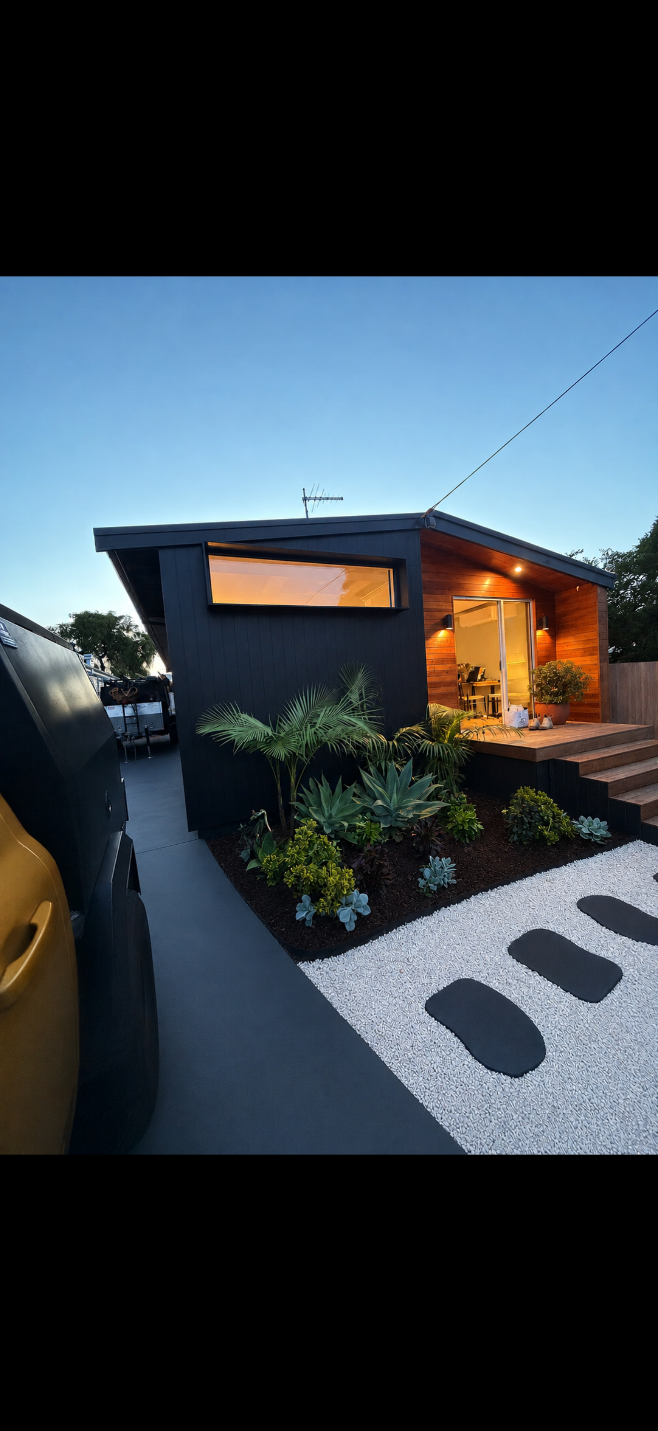 Exterior timber cladding