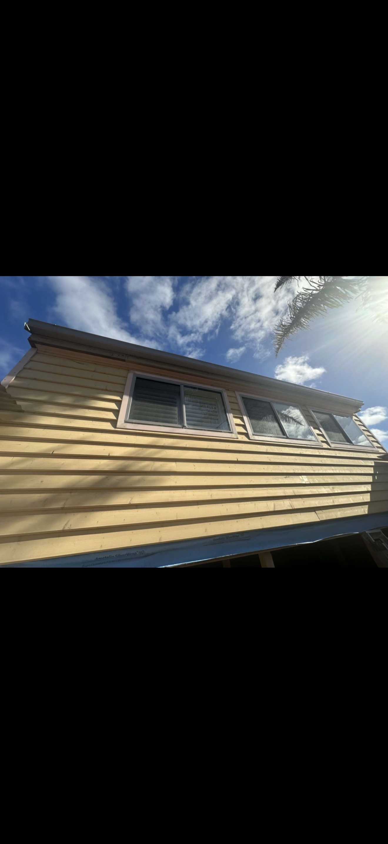 Exterior timber cladding detail