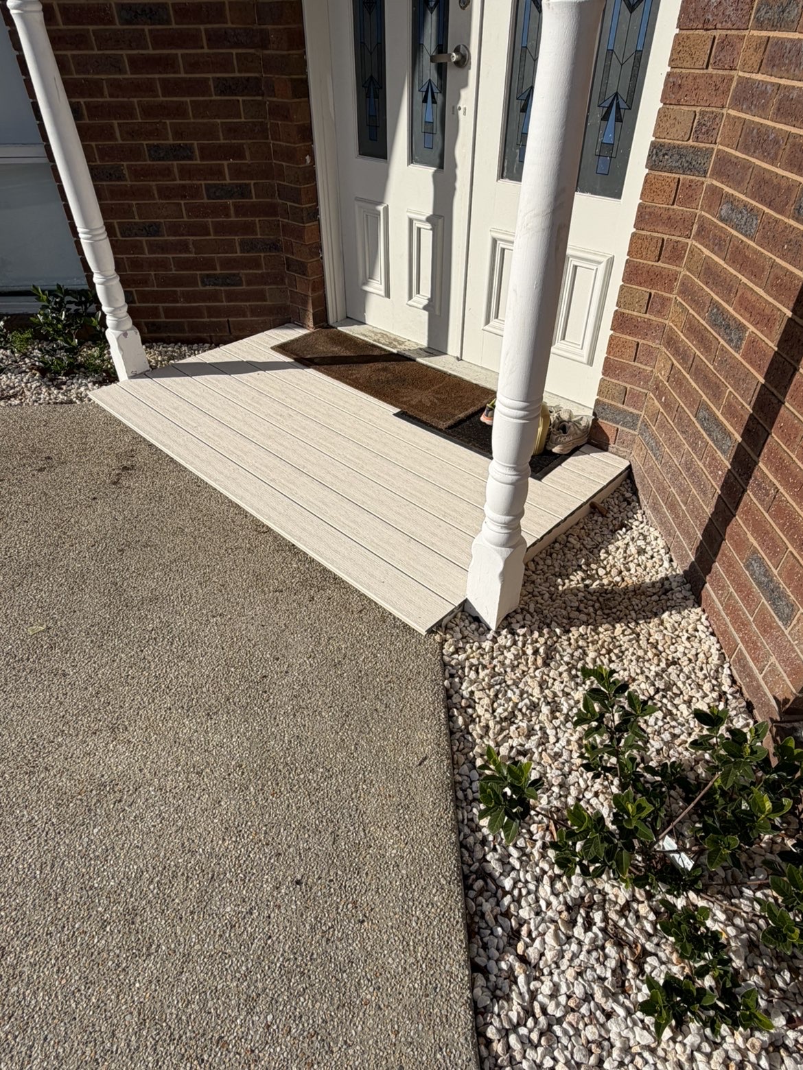 Small entry deck