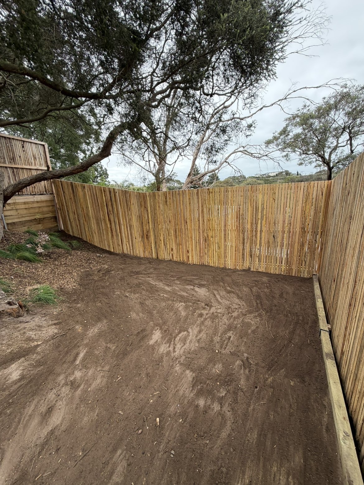 Timber fence detail