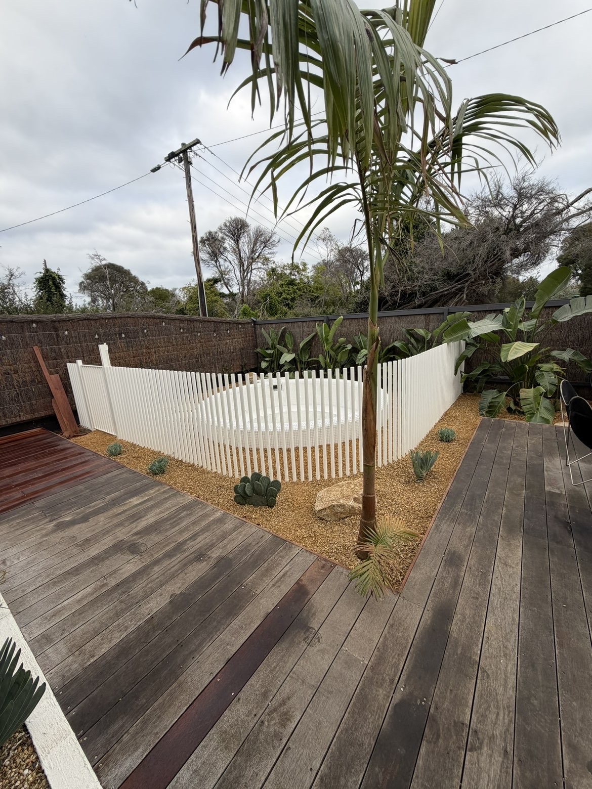 Pool fence and deck