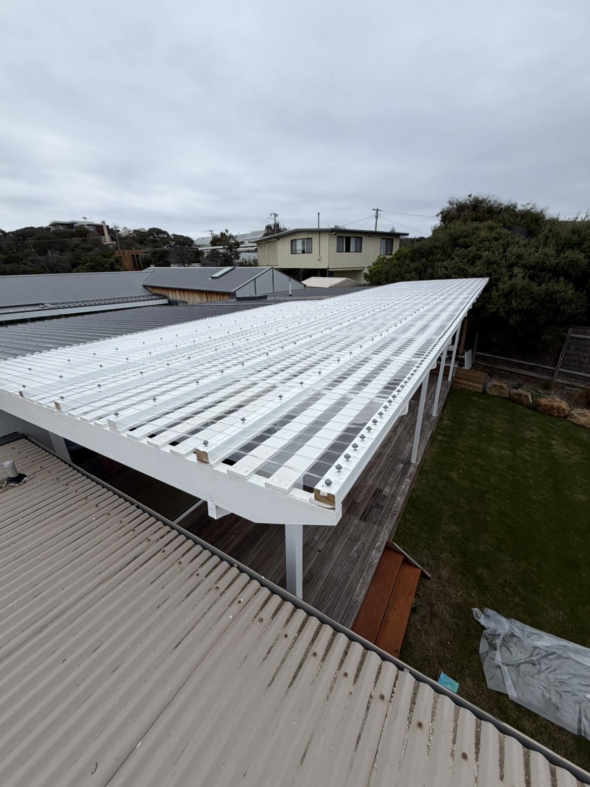 Outdoor roofing project